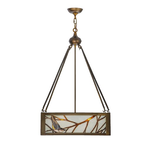 Meyda Lighting Rustic Lodge Light Square Rectangle Chandelier